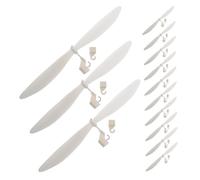 Mikinona 20pcs Plastic Airplane Propeller Blades for Model Aircraft Accessories Rubber Band Powered Replacement Parts for Helicopters and Gliders Improved Flight Stability and Aerodynamics