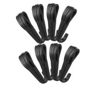 Mikinona 20pcs Plastic Headlamp Clips for Hard Hats Helmet Light Mounts for Improved Night Safety Easy Installation for Work and Outdoor Use