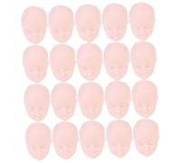 Mikinona 20pcs Practical Doll Making Heads for DIY Crafts Makeup Practice Vividly Designed Doll Parts for Home Decoration Costume Creation