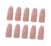 Mikinona 20Pcs Realistic Prank Fingers Soft Fake Nail Tips Training Practice Fingers for Halloween Cosplay Party and Nail Art Decoration