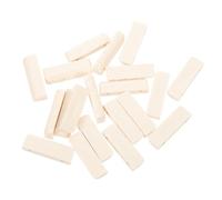Mikinona 20pcs Resin Banjo String Nuts with Slotted Grooves for Neck Rest Banjo Bridge Nut Replacement Portable Ivory White