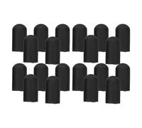 Mikinona 20pcs Silicone Drumstick Tips Cover for Drum Practice Noise Cancelling Mute Replacement Silent Drum Dampener Protector Caps Hole