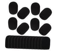 Mikinona 20pcs Sponge Headband Microphone Cover Mic Windscreen Pop Shield for Lapel Mic