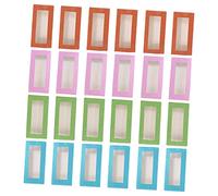 Mikinona 24pcs Fake Eyelash Storage Box Lash Holder Lash Tray Portable Travel Window Design