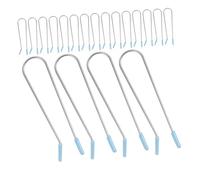 Mikinona 24pcs Hot Roller Clips for Electric Curlers Heat-resistant Replacement U-shaped Hair Roller Clamps for Secure Hold Efficient Styling at Home