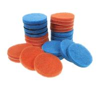 Mikinona 24pcs Nylon Scrubbing Pads Replacement Scouring Sponge Buffers for Kitchen Bathroom Floor Compatible with Electric Drill Brush Attachments Cleaning