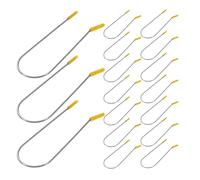 Mikinona 24pcs Stainless Steel U-shaped Hot Curler Clips for Electric Rollers Heatproof Replacement Hair Clips for Secure Hold Hot Rollers Slip-resistant Styling Accessory