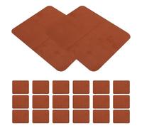 Mikinona 24pcs Thickened Suede Microfiber Cleaning Cloth for Glasses and Jewelry, Ultrasoft Individually Packaged Wipes for Travel and Office Use Brown Microfibre Material