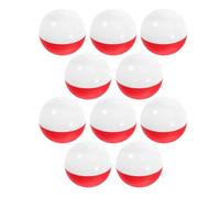 Mikinona 25pcs 75mm Red-White Capsule Vending Machine Balls, Refillable Plastic Gumball Machine Capsules for Party Favors, Easter Basket Stuffers, and Multi-Purpose Packing Containers