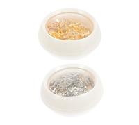 Mikinona 26-Piece Rhinestone Letter Nail Charms Set Mixed Gold Silver Metal Nail Art Decorations for DIY Manicure and Designs