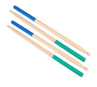 Mikinona 2pairs Wood Tip Maple Snare Drumsticks Drum Mallet Stick for Beginners Non-slip Handle Comfortable for Practice