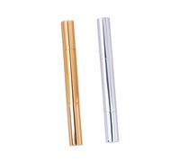 Mikinona 2pcs 3ml Lip Gloss Pens Empty Nail Oil Applicator Tubes Portable Cosmetic Containers Made of Plastic and Aluminum for Home Use on The Go Random Color