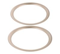 Mikinona 2pcs 8 Inch Light Gold Speaker Decorative Rings for Subwoofer Adapter, Sound System Edge Covers for Home Audio DIY Enhancement