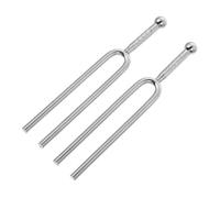 Mikinona 2pcs A 440hz Standard A Tone Tuning Forks for Guitar and Violin, Silver Music Instrument Accessories for Precise Tuning and Professional Tone Adjustment