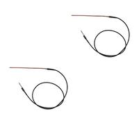 Mikinona 2pcs Acoustic Guitar Piezo Pickup 80mm under Saddle Bridge 2.5mm Jack Socket