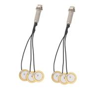 Mikinona 2pcs Acoustic Kalimba Pickup with One Contact Piezoelectric Transducer Self Adhesive Design for Sound Enhancement and Stable Signal Transmission Thumb Piano and Acoustic