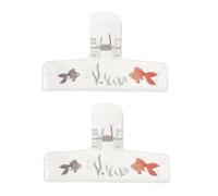 Mikinona 2pcs Acrylic Piano Music Sheet Clips Music Book Holder Cartoon Pattern Note Clip for Practice Training Violin Piano Guzheng