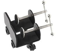 Mikinona 2pcs Adjustable Desk Clamp Metal C-screw Versatile Mount for Microphone and Phone for Tables Workstations and Recording Stations and Strong Design