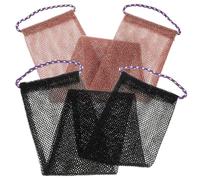 Mikinona 2Pcs African Exfoliating Bath Towels Reusable Net Shower Scrubbers for Body Cleansing Soft Stretchable Washcloths for Men Women for Back Hard to Reach Areas