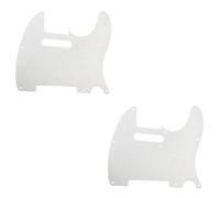 Mikinona 2pcs Aluminium Alloy Pickguard Scratch Plate Silver for Usa Mexican Electric Guitars