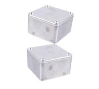 Mikinona 2pcs Aluminum Guitar Effect Pedal Enclosure: Diecast Box For Guitar Pedals - 50.5 * 50.5 * 31mm Metal Box For Performances And Music Production