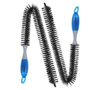 Mikinona 2pcs Auto Detailing Brush Long Bendable Engine Cleaning Brushes for Oil Grime Removal Professional Long Handle
