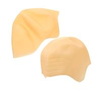 Mikinona 2pcs Bald Cap for Men and Women Monk Headpiece Accessory Comfortable Non-irritating Material for Stage Performance and Halloween Role Play