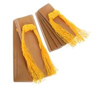 Mikinona 2pcs Bamboo Kuaiban Clapper Handheld Traditional Chinese Music Instrument for Folk Stage Cultural Performances