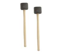 Mikinona 2pcs Bass Drum Mallets with Foam Heads, Wooden Handle Percussion Sticks for Drum Set, Professional Drumsticks for Orchestra and Band Performances
