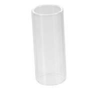 Mikinona 2pcs Beginner-friendly Guitar Slides Glass Stainless Steel Medium Bottleneck for Guitars