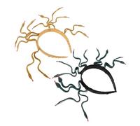 Mikinona 2pcs Bendable Soft Snake Headband Halloween Tiara Medusa Headpiece Crown for Carnival Cosplay Party Dress Up Supplies in Dark Green and Earthy Gold