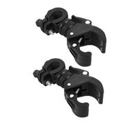 Mikinona 2pcs Bike Flashlight Holder Bracket Mount with Rotating Adjustable Clamp for Handlebar Heavy Duty with Nonslip Lightweight Portable Cycling and Camping Light Clip