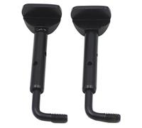 Mikinona 2pcs Black 3/4 and 4/4 Violin Chin Rest Screws Clamp Set Removable Cheek Rest Screws