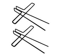 Mikinona 2pcs Black Metal Music Score Clips Music Notes Holders Book Clamps for and Sheet Organization