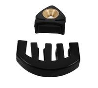 Mikinona 2pcs Black Violin Practice Mute Rubber Silencer for Stringed Instruments Portable Small Dampener for Silent Sessions Preserves Tone Quality and Protects Violin Strings