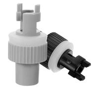 Mikinona 2pcs Boat Inflate Valve Adapter Anti-leakage Function, Fast Inflation Tool for Kayak and Inflatable Boat, Convenient Six-hole Gray and Black Valve Connectors for Water Sports