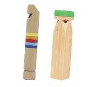 Mikinona 2pcs Boys and Girls Wooden Slide Whistle Educational Musical Flute Toys for Boy Girl Whistle Plaything for Early Learning Artistic Development