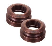 Mikinona 2pcs Brass Acoustic Guitar End Pin Socket with Strap Button Lock Pins Professional Pickup Cap Tail Nail Adapter for Stable Signal Transmission Elegant Design for Live Performance