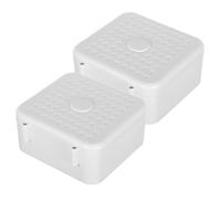 Mikinona 2pcs Cable Junction Box for Security Cameras Rainproof Plastic Electrical Enclosure with Quick Integration Dome Camera Cable Management Case for Outdoor Wiring