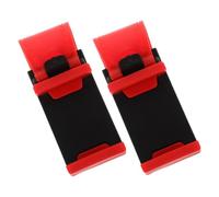 Mikinona 2pcs Car Phone Holder Adjustable Steering Wheel Clip Mount for Dashboard Durable Cellphone Cradle Compatible with Various Vehicles Reliable Phone Accessories for Driving