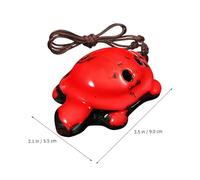 Mikinona 2pcs Ceramic Turtle Ocarina with Six Holes Adorable Pendant Instruments for Beginners Fine Craftsmanship and Smooth Surface Unique Musical Gift in Blue and Red Glaze