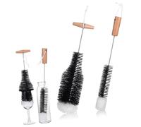 Mikinona 2pcs Chimney Cleaning Brush Wood Handle Wire Brushes for Fireplace and Pellet Stove Maintenance Extended Reach for Cleaning of Soot and Debris