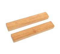 Mikinona 2pcs Chinese Calligraphy Paper Weight Wood Desk Decoration Heavy Smooth Surface Calligraphy Weights for Writing Practice Gift