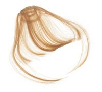 Mikinona 2pcs Clip Bangs Hair Extensions Soft Touch Fake Fringe Hairpiece for Daily Wear