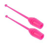 Mikinona 2pcs Colored Calisthenics Poles Plastic Rhythmic Gymnastics Sticks for Artistic Dance Fitness Training Suitable for Adults