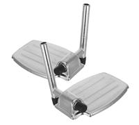 Mikinona 2Pcs Compact Lightweight Wheelchair Footrest Leg Rests Universal Adjustable Elevating Pedals for Elderly Mobility Sturdy Replacement Wheelchair Accessories