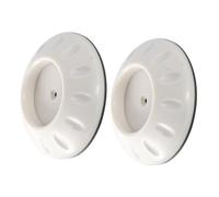Mikinona 2pcs Doorway Wall Guard Safety Gate Protector with Non-slip Bottom Stairs Wall Saver for Pressure Mounted Gates White