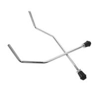 Mikinona 2Pcs Drum Legs for Percussion Instruments Drum Kit Support Stands Lightweight and Portable Drum Accessories for Bass and Snare Drums Silver Finish