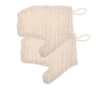 Mikinona 2pcs Dual Sided Exfoliating Body Scrubber Gloves for Shower Reusable Bath Gloves with Rich Lather Dirt Removal and Deep Cleansing Mitts for