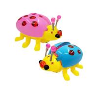 Mikinona 2pcs Electronic Ladybird with Interactive Educational Insect Plaything for Safe Smooth Edges Early Learning gift for for for for for for for Boys